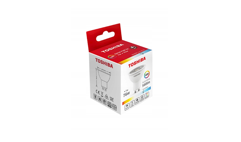 ŻARÓWKA LED TOSHIBA GU10 7W 4000K