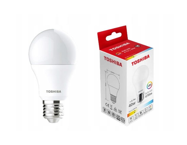 ŻARÓWKA LED TOSHIBA E27 7W 3000/4000K KULKA