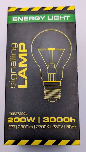 ŻARÓWKA ENERGY LIGHT E27 200W KULKA