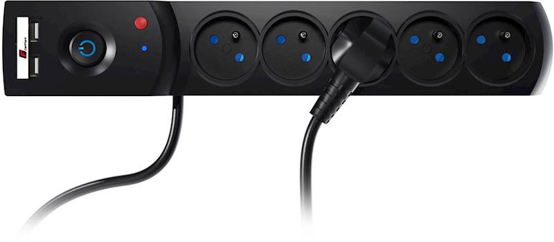 LISTWA ANTYPRZEPIĘCIOWA GETFORT 5P 1,5M USB