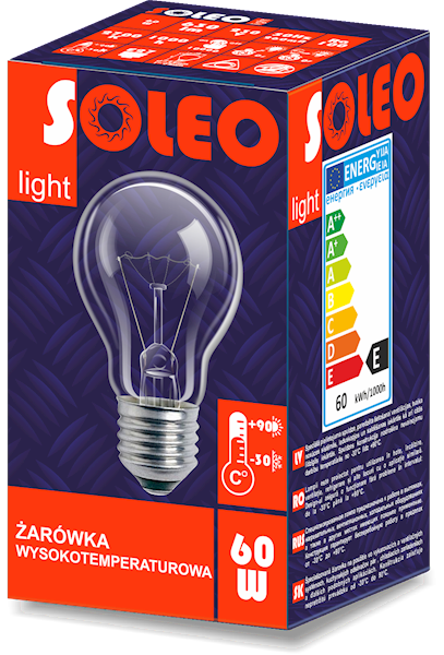 ŻARÓWKA SOLEO E27 60W WST-0006