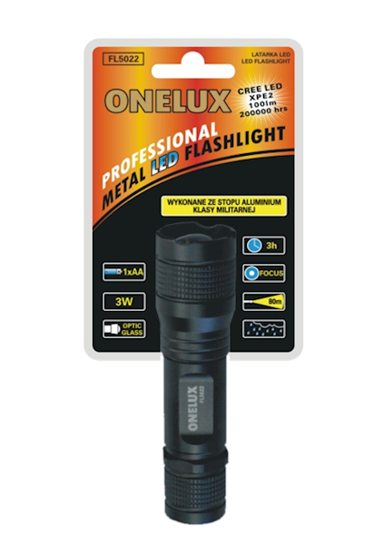 LATARKA ONELUX FL5022 LED CREE 3W/1*AA 