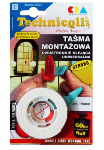 TAŚMA MONTAZOWA DWUSTRONNA TECHNICQLL T693