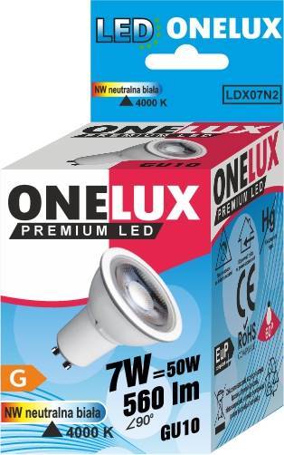 ŻARÓWKA ONELUX 7W GU10 4000K