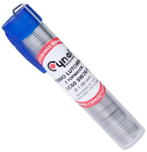 CYNA FIOLKA CYNEL 16g 1mm Sn60Pb40