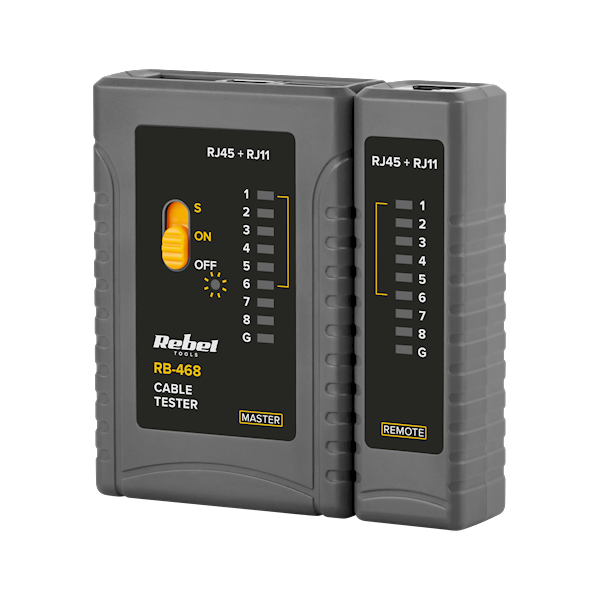 TESTER LINI TELE.REBEL RB-468 RJ11, RJ12, RJ45