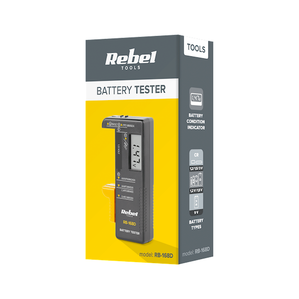 TESTER BATERII REBEL MIE-RB-168D