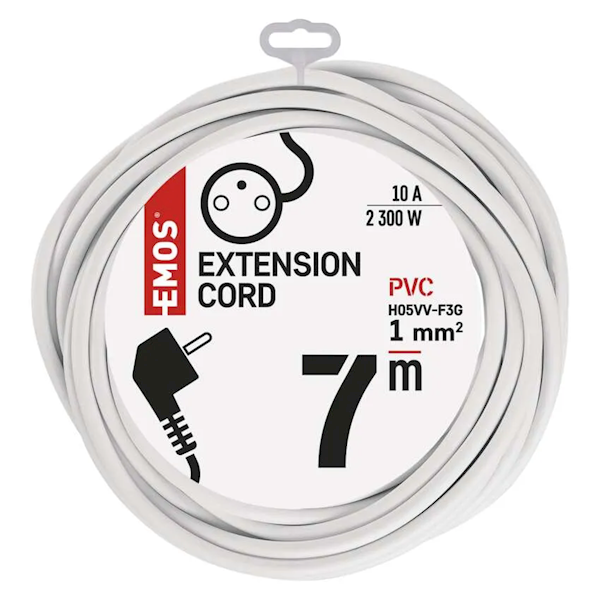 PRZEDŁUŻACZ SIECIOWY EMOS 1 GNIAZDO 7M P0117