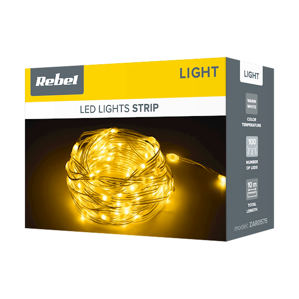 SZNUR OŚWIETLENIOWY ŚWIĄTECZNY REBEL ZAR0575