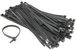 OPASKA ZACISKOWA 20CM CZARNA