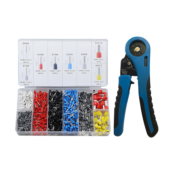 ZESTAW ZACISKARA+ZAKOŃCZENIA KABLA IZOLOWANE E6184