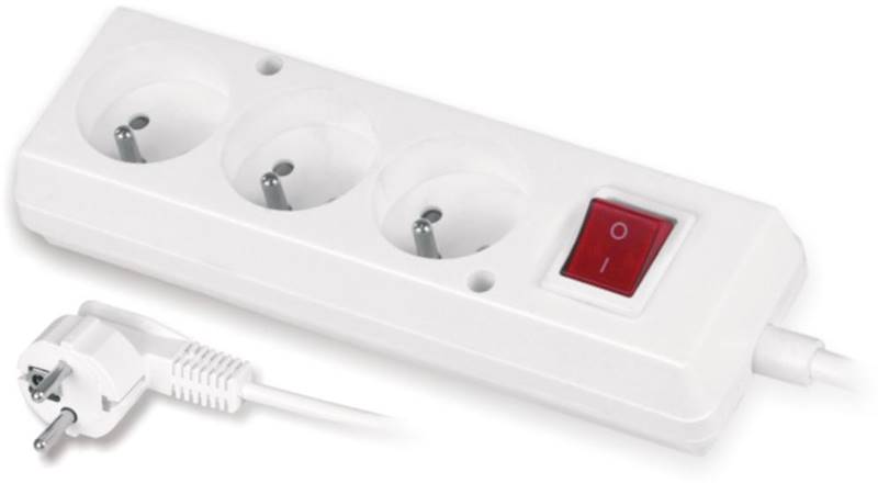 PRZEDŁUŻACZ SIECIOWY LTC LX9539 3 GNIAZDA Z WYŁ.