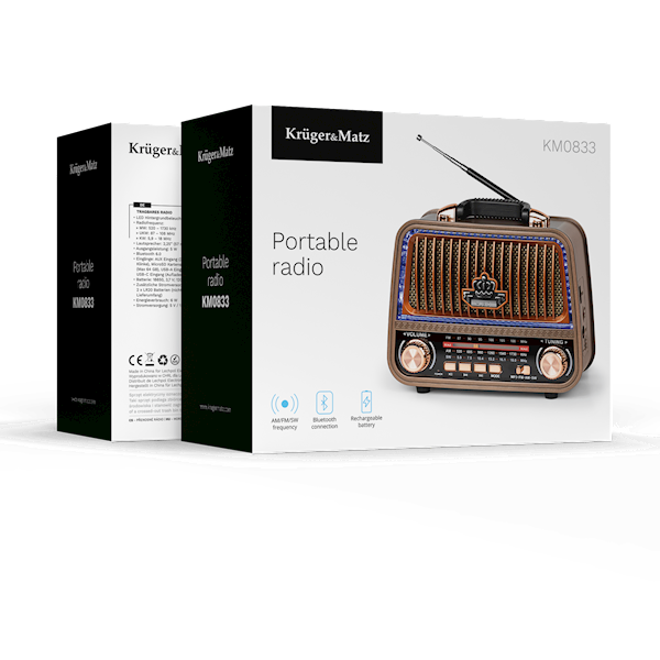 RADIO KRUGER&MATZ KM0833