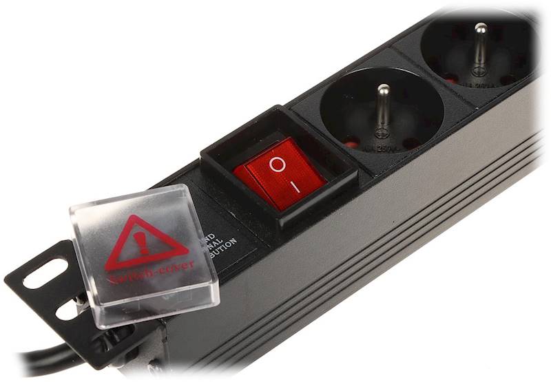 LISTWA ZASILAJĄCA DO SZAF RACK 8 GNIAZD PD-8