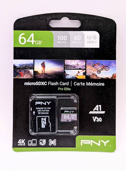 KARTA MICRO SD PNY 64GB PRO ELITE A1 V30