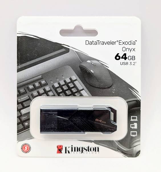PENDRIVE KINGSTON 64GB USB 3.2 EXODIA ONYX