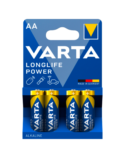 BATERIA VARTA LONGLIFE POWER AA/LR6 1.5V ALKAICZNA