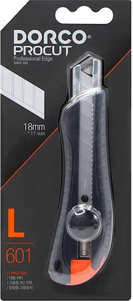 NÓŻ SEGMENTOWY DO TAPET DORCO L601 18mm