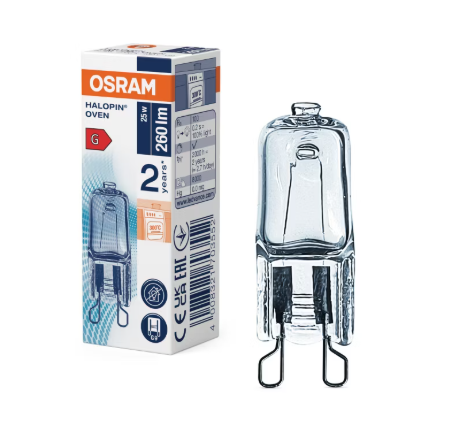 ŻARÓWKA OSRAM G9 25W DO PIEKARNIKÓW