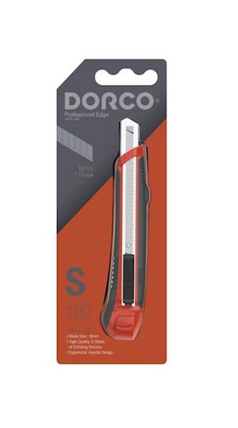 NÓŻ SEGMENTOWY DO TAPET DORCO S102 9mm