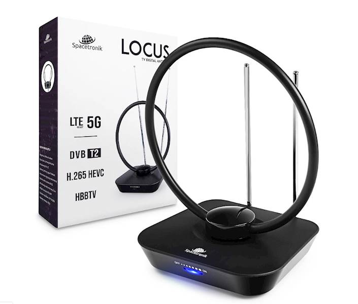 ANTENA POKOJOWA DVB-T2 SPACETRONIK LOCUS 45dB