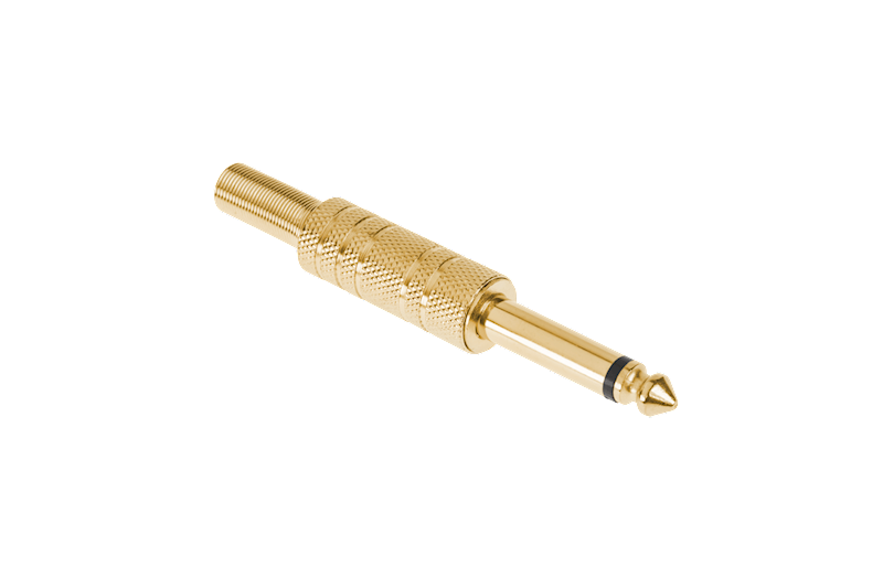 WTYK JACK 6.3 MONO METALOWY ZŁOTY