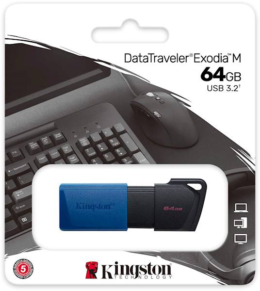 PENDRIVE KINGSTON TRAVELER EXODIA M 64GB 3.2