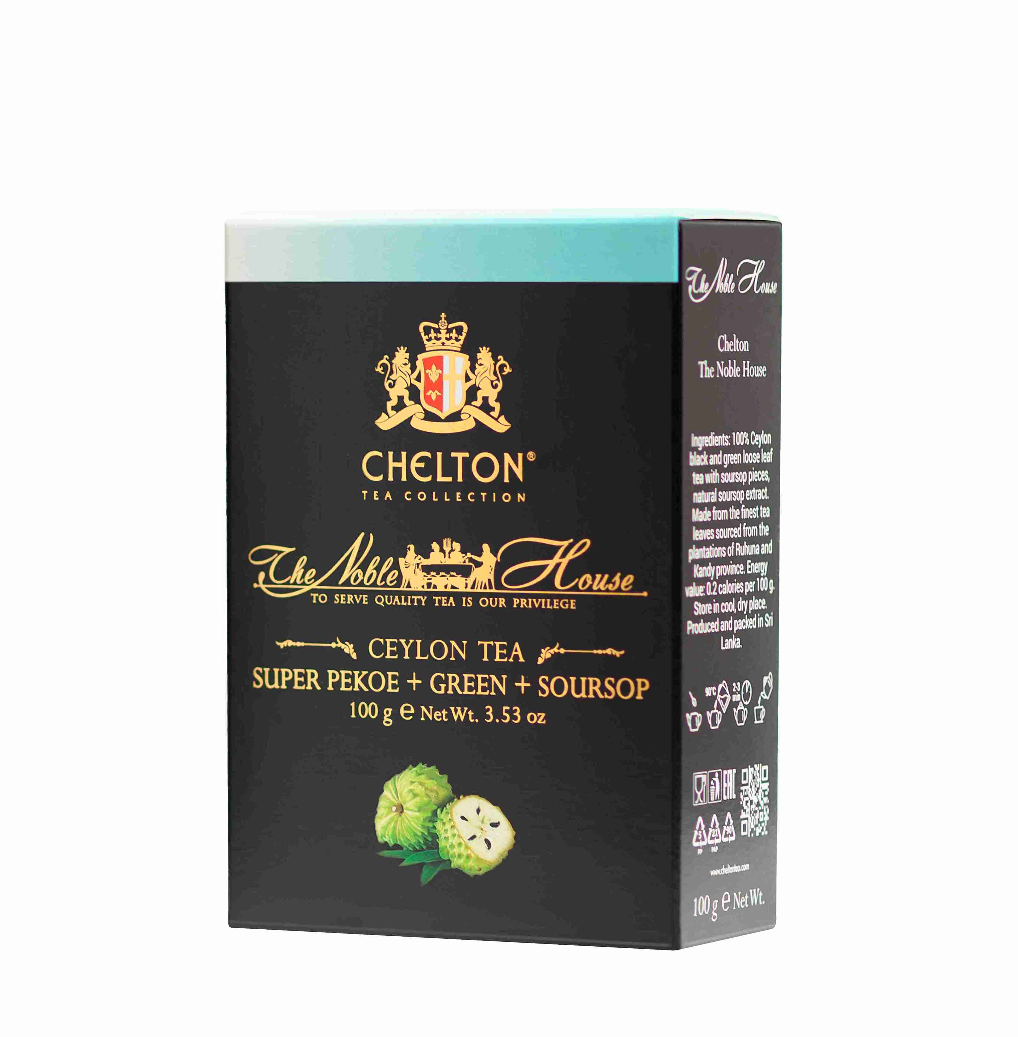CHELTON LIŚĆ NOBEL H  GREEN PEKOE SOURSOP 100g*24