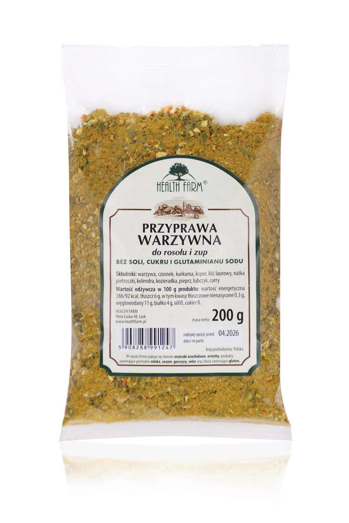 HF PRZYP WARZYWNA DO ROSOŁU BEZ SOLI I KONSERWANTÓW 200g*10