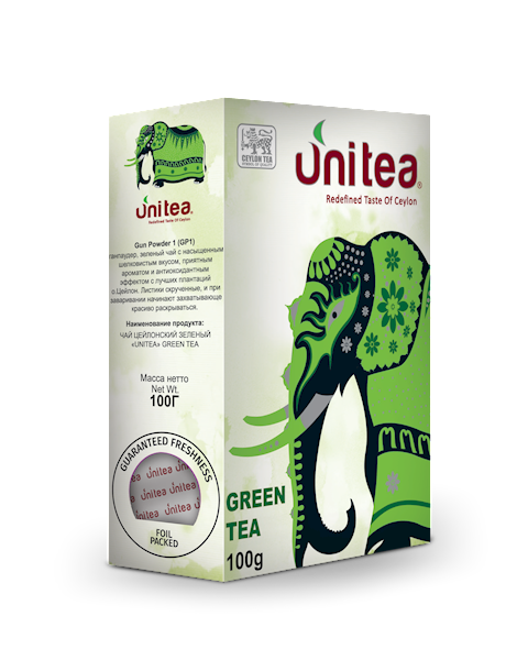 UNITEA LIŚĆ GREEN 100g*36