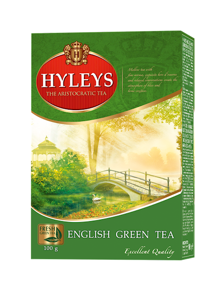 HYLEYS  LIŚĆ ENGLISH GREEN 100g*12