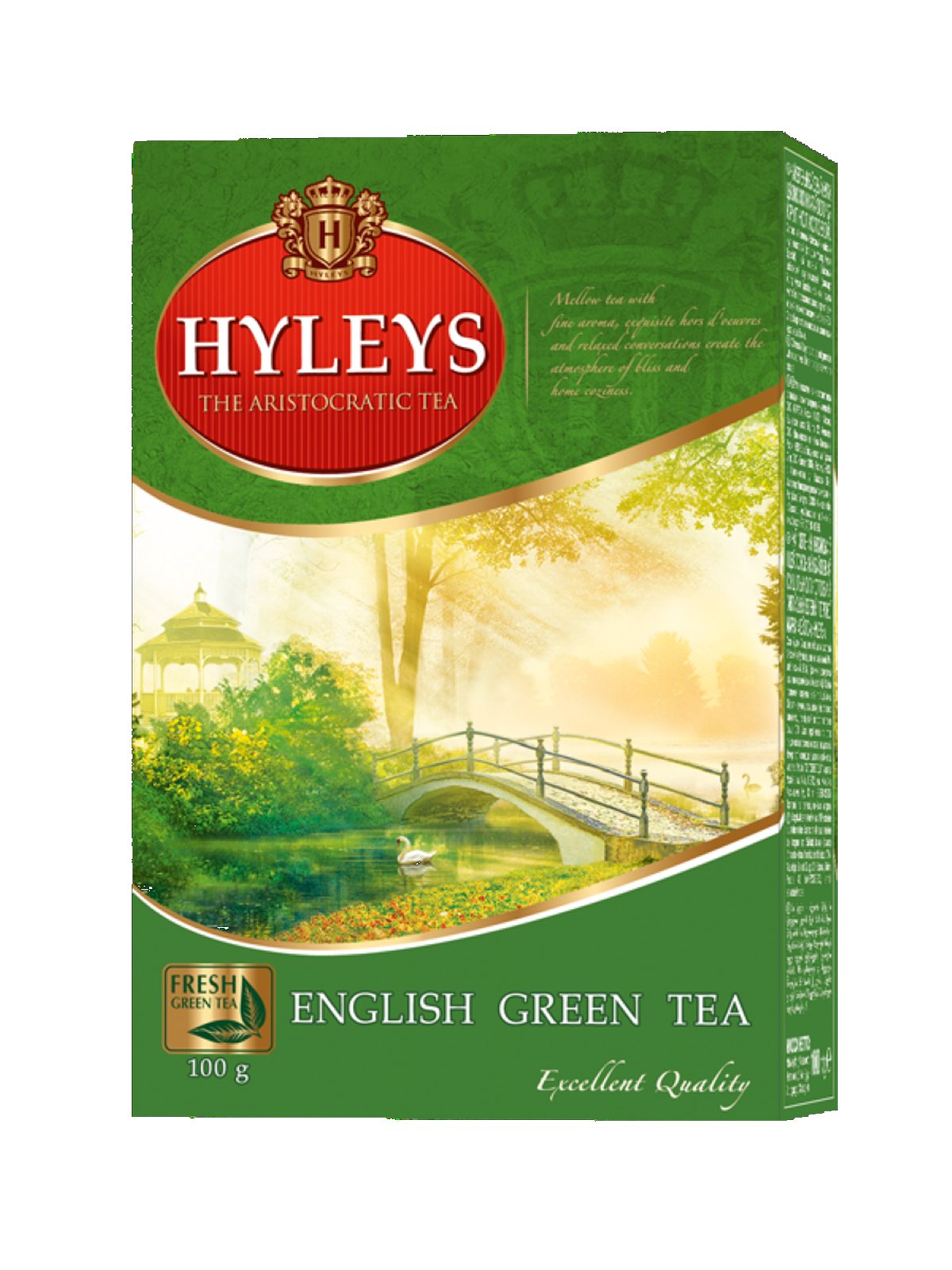 HYLEYS  LIŚĆ ENGLISH GREEN 100g*12