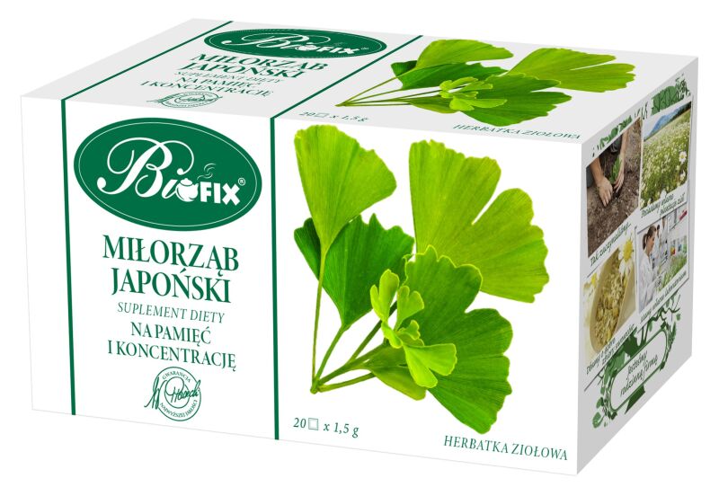 BIFIX EX.ZIOŁ.MIŁORZĄB JAP GINKO BILOBA  20/1,5g*10