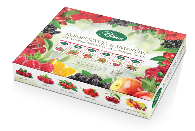 BIFIX EX KOMP 6 (30szt) OWOCOWYCH HERBAT  30/2g*10