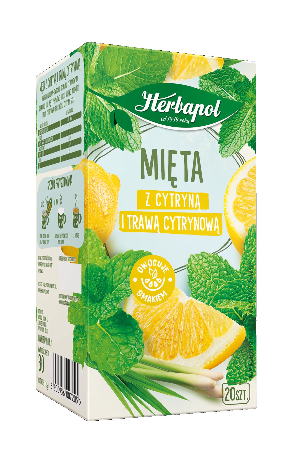 HERBAPOL EX MIĘTA CYTRYNA TRAWA CYT 20/1,5g*12