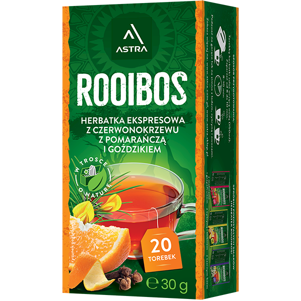 ASTRA EX ROOIBOS POMARAŃCZA GOŹDZIK 20/1,5g*6