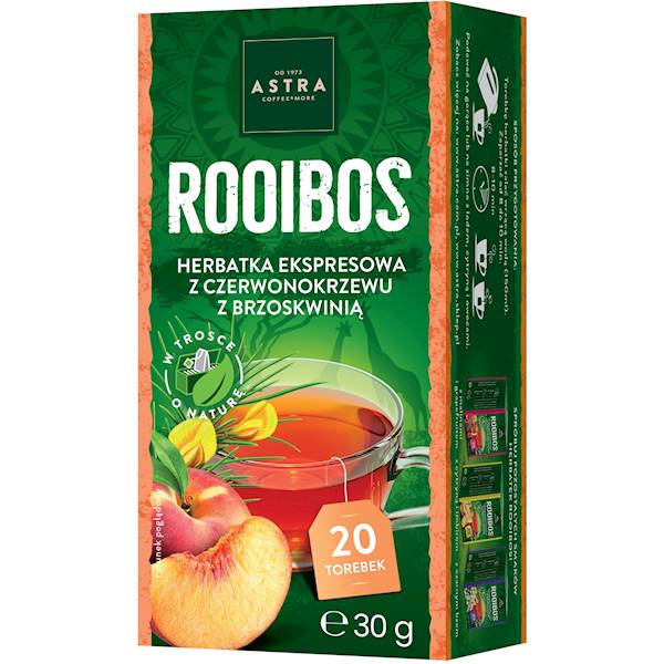 ASTRA EX ROOIBOS BRZOSKWINIA 20/1,5g*6