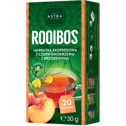 ASTRA EX ROOIBOS BRZOSKWINIA 20/1,5g*6   