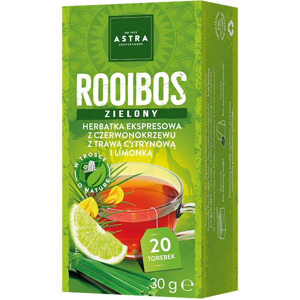 ASTRA EX ROOIBOS ZIELONA Z TRAWĄ CYT 20/1,5g*6