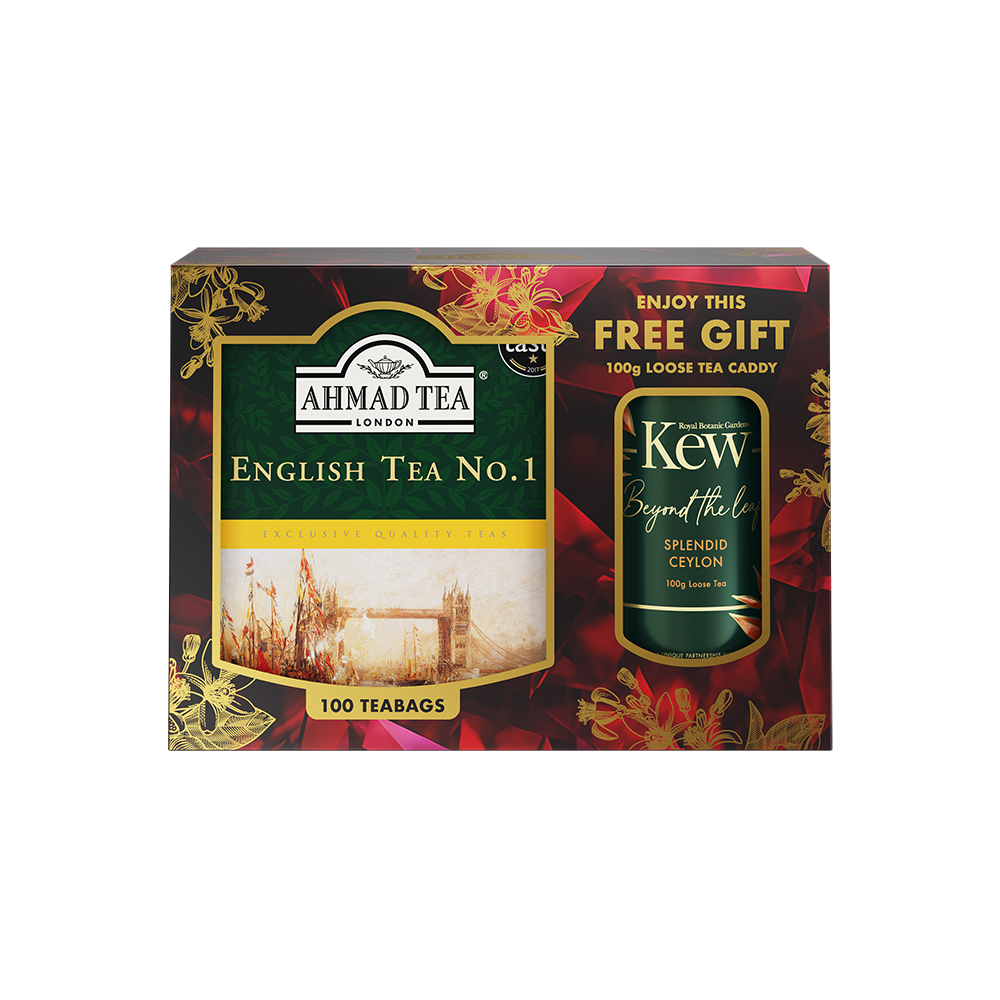 AHMAD EX no1 100/2g + PUSZKA  KEW CEYLON LIŚĆ 100g*12