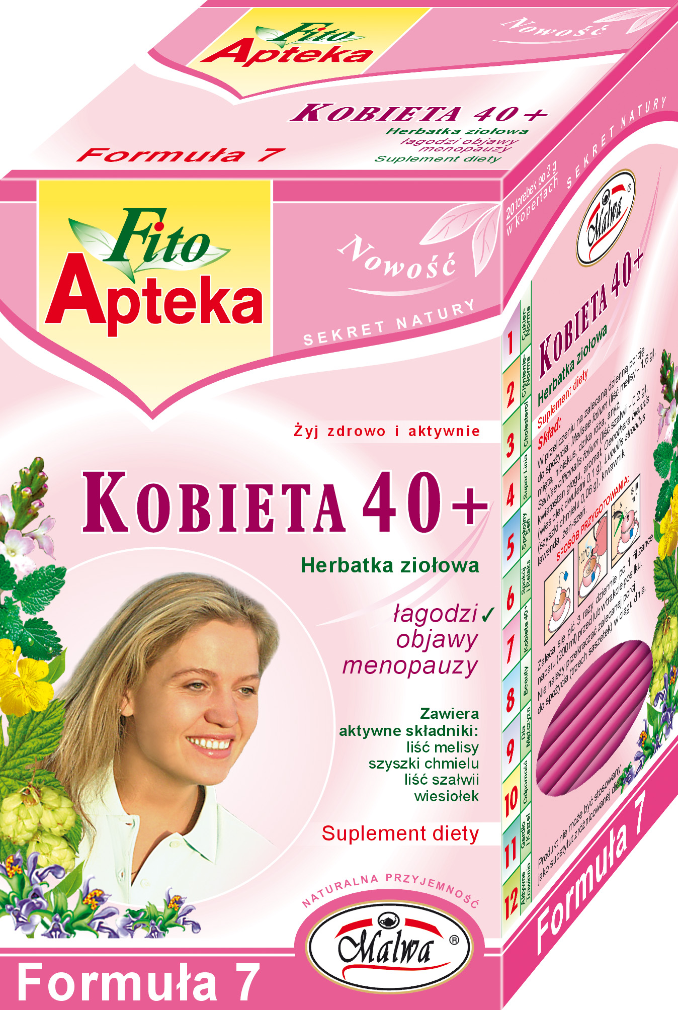 MALWA FITO APTEKA KOBIETA 40+ 20/2g*10