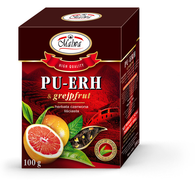 MALWA LIŚĆ PU-ERH & GRAPEFRUIT 100g*12