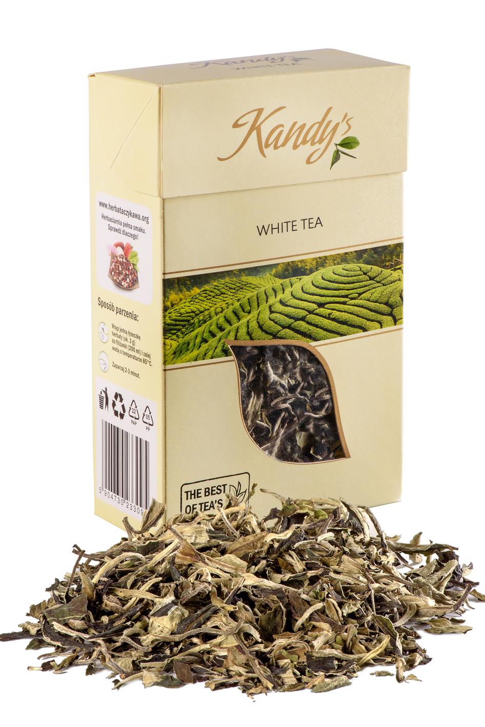 KANDYS LIŚĆ MF WHITE 50g*24  