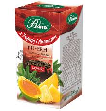 BIFIX LIŚĆ PU ERH Z PAPAJĄ I ANANASEM 100g*10