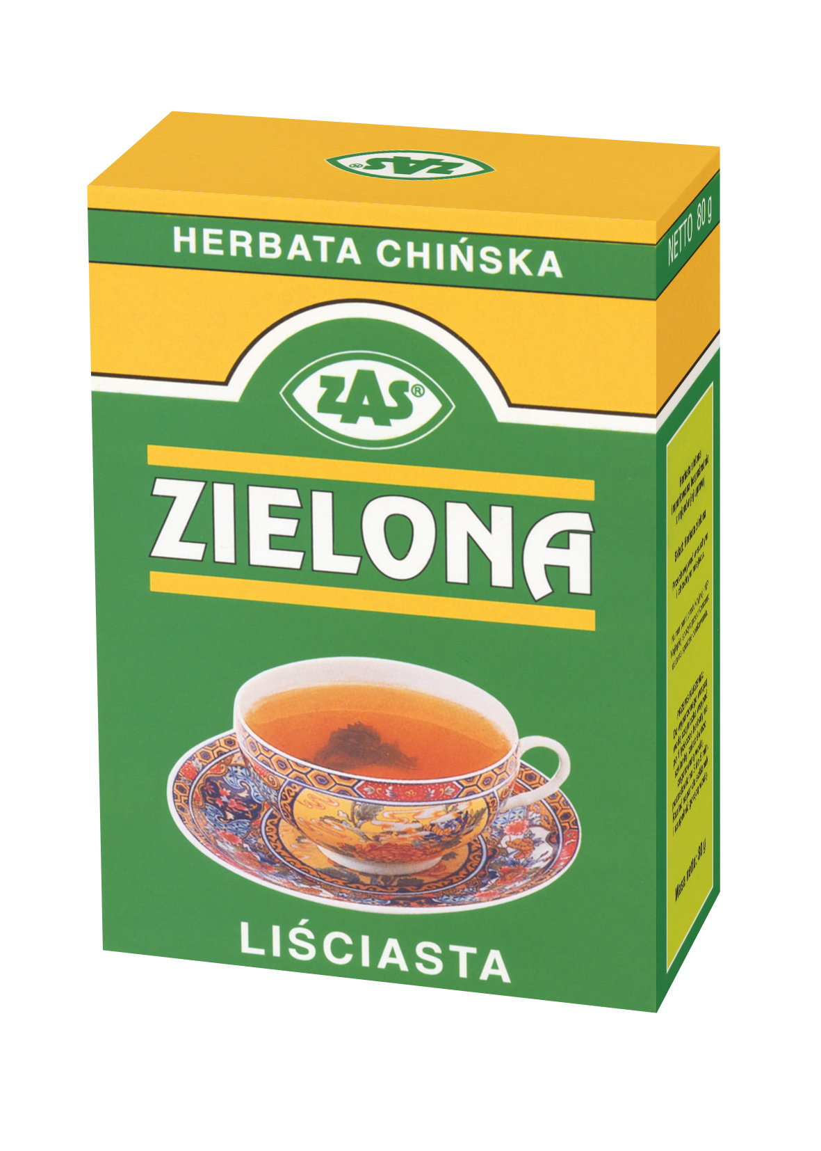 ZAS LIŚĆ ZIELONA CYTRYNOWA 100g*10 PROMOCJA