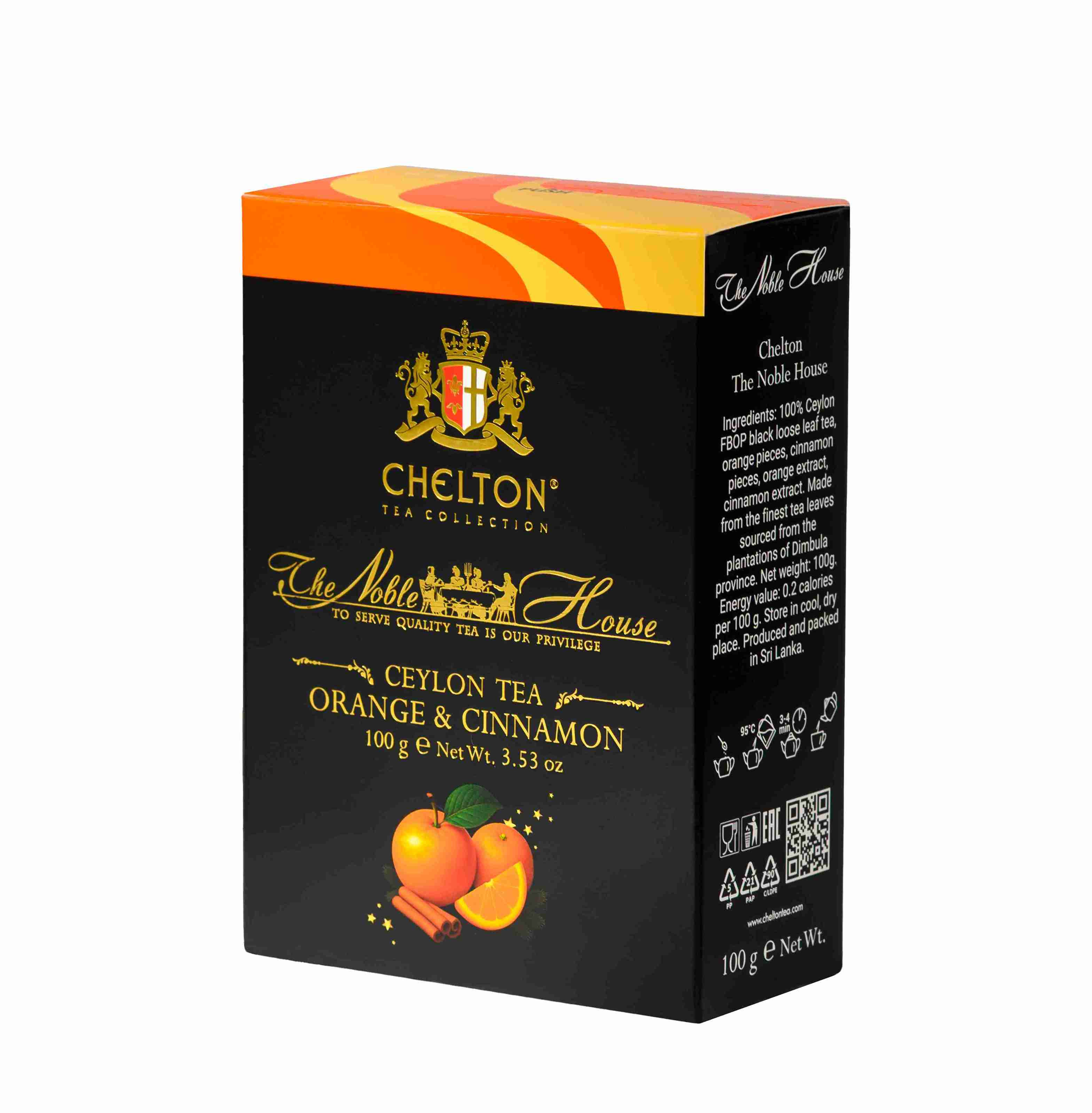 CHELTON LIŚĆ NH ORANGE & CYNNAMON 100g*24
