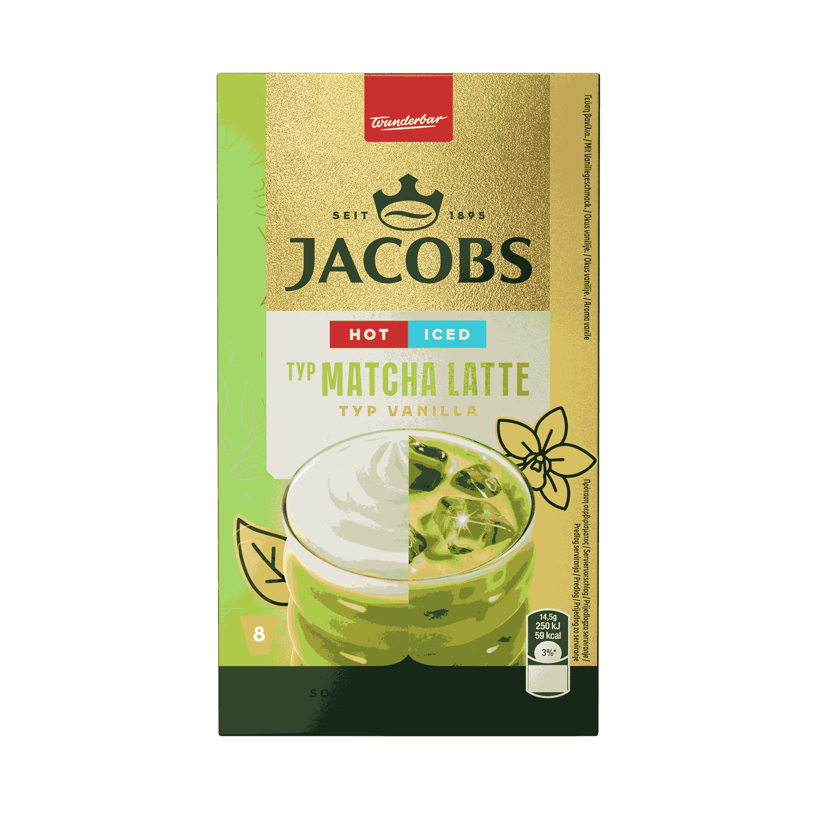 JACOBS CAPUCCINO LATTE VANILLA 14,5gx8 *5szt
