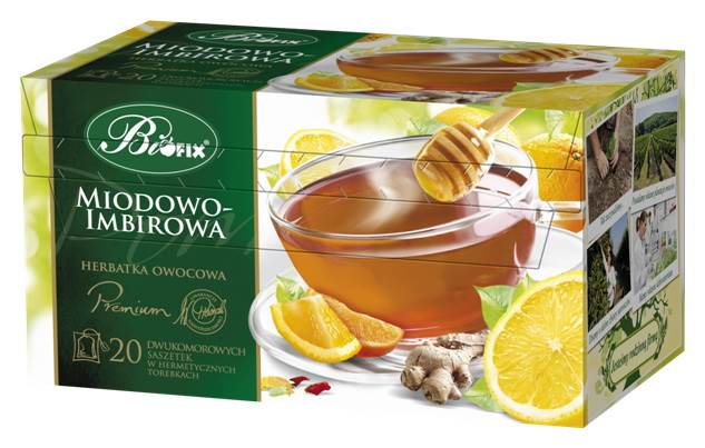 BIFIX EX PREMIUM MIODOWO IMBIROWA 20/2g*10