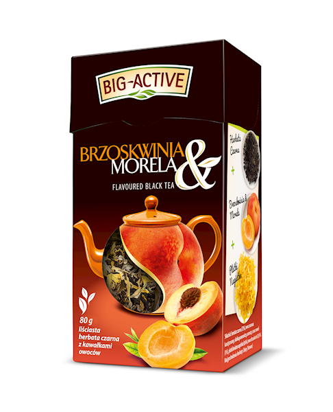 BIG-A LIŚĆ BRZOSKWINIA MORELA 80g*12