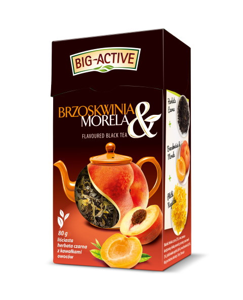 BIG-A LIŚĆ BRZOSKWINIA  MORELA 80g*12